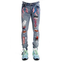 believe only graphic jeans
