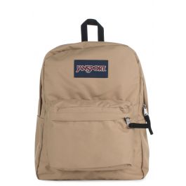 field tan jansport backpack