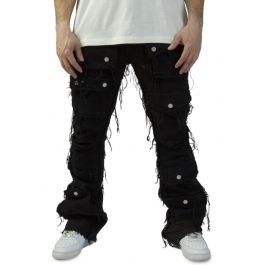 Utility Cargo Stacked Jeans 7183