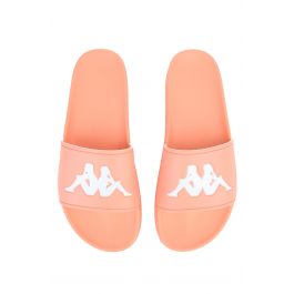beige kappa slides