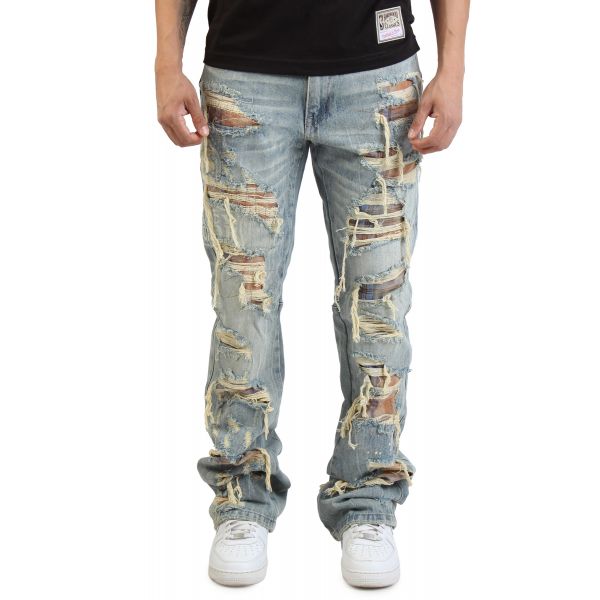 SMOKE RISE Long Straight Academy Jeans JP25514SK-TOAST - Karmaloop