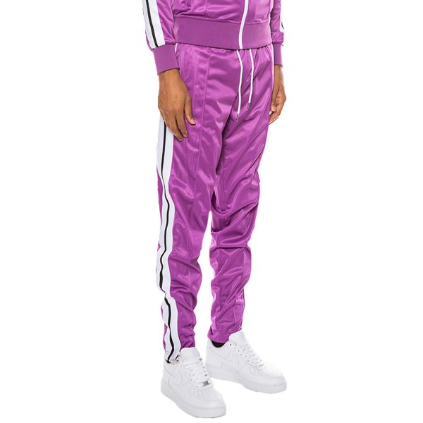 WEIV Cleat Pin Stripe Track Pant P127-BLACK - Karmaloop