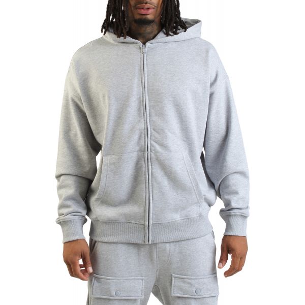 REBEL MINDS Cropped Full-zip Hoodie 952-311JBLK - Karmaloop