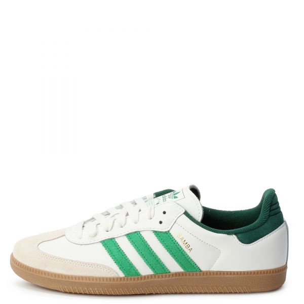 ADIDAS サンハOGレスアッフスニカ JI3206M FTWWHTGREONEFTWWHT Adidas originals Samba Og Leather - Sneaker White JI3206