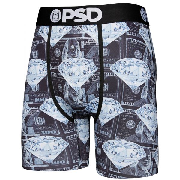 PSD Hype Blue Bandana Print Urban Athletic Boxer Briefs Underwear  121180012, psd 