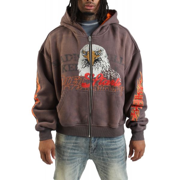 DIET STARTS MONDAY Hell Bent Full Zip Sweatshirt DSM-FA25-016