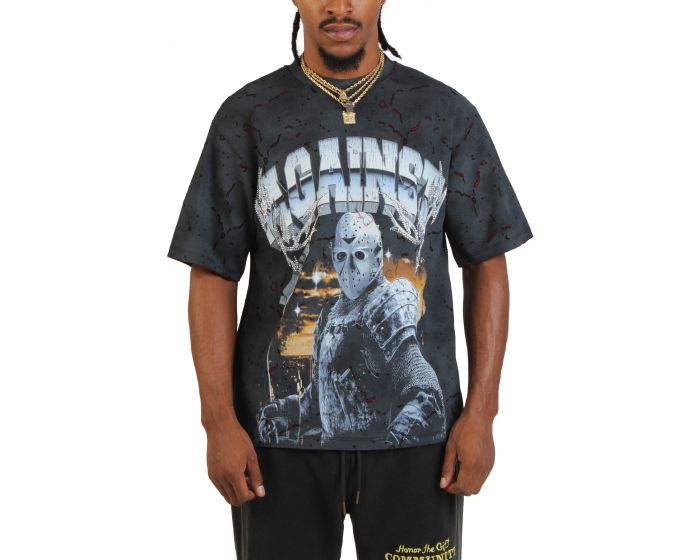 AKS Hockey Mask Ice Warrior T-Shirt AKJUL25TS_08-BLK - Karmaloop