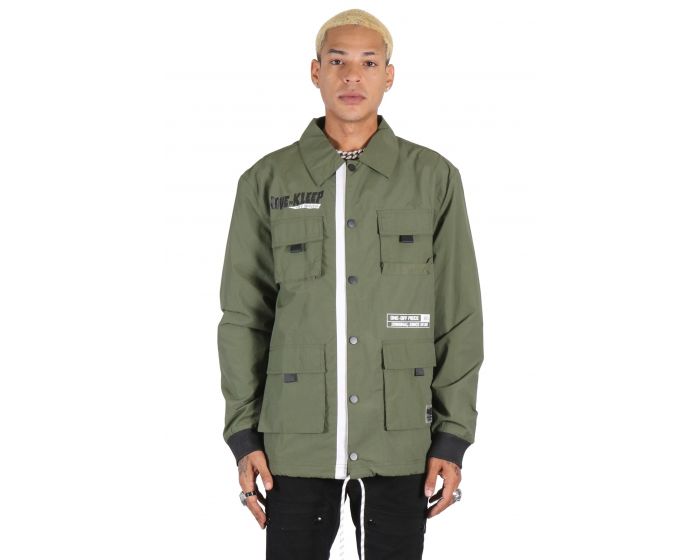 ジャケット・アウター YUTA MATSUOKA 24SS 4 Pocket Coach Jacket KLEEP ANAS Men's premium crispy nylon long sleeve coach jacket KJ