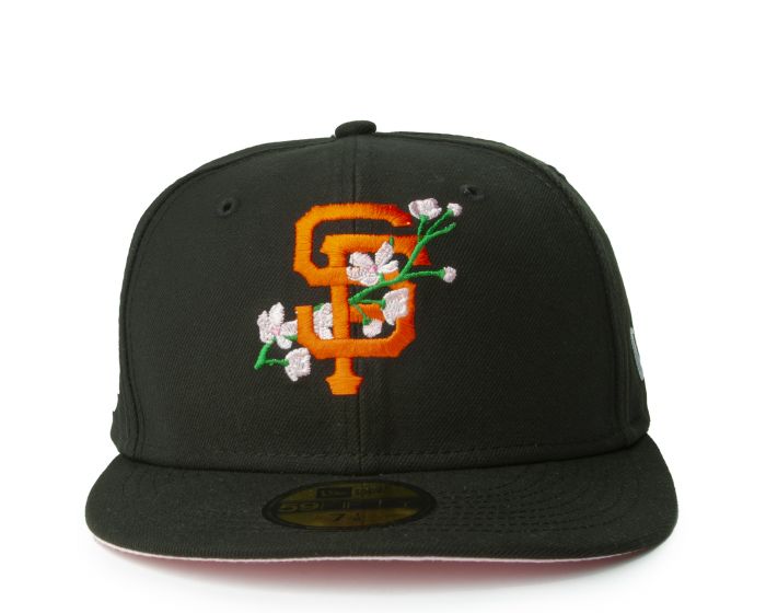 San Francisco Giants SIDE-BLOOM Black Fitted Hat by New Era