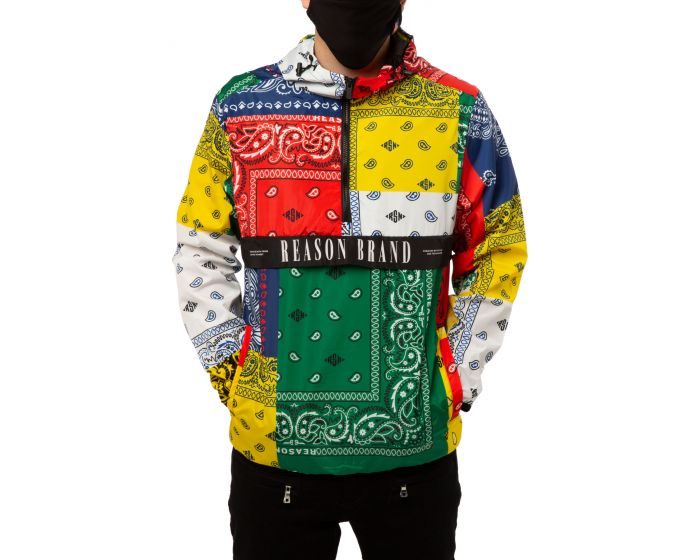 REASON Bandana Print Anorak Jacket C0-A07MULTI - Karmaloop