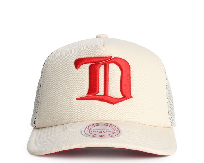 MITCHELL & NESS NHL Detroit Red Wings Cream Vintage Trucker Hat
