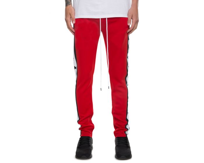 BLEECKER & MERCER The Independence Track Pants in Red P806-RED - PLNDR