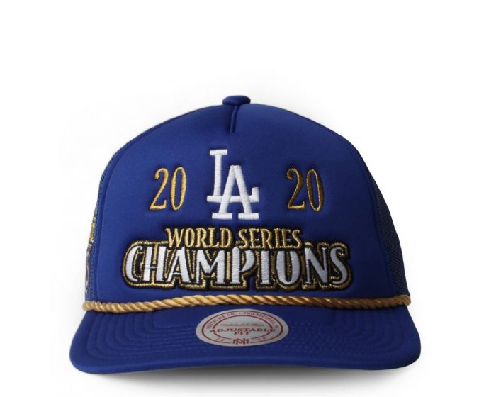 【Mitchel & Ness】MLB LA Dodgers Gridlock Trucker キャップ White/Royal Los Angeles Dodgers Gridlock Trucker Adjustable Hat