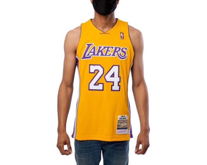 Kobe Bryant 24 Los Angeles Lakers 2008-09 Mitchell & Ness Authentic Road  Finals dres