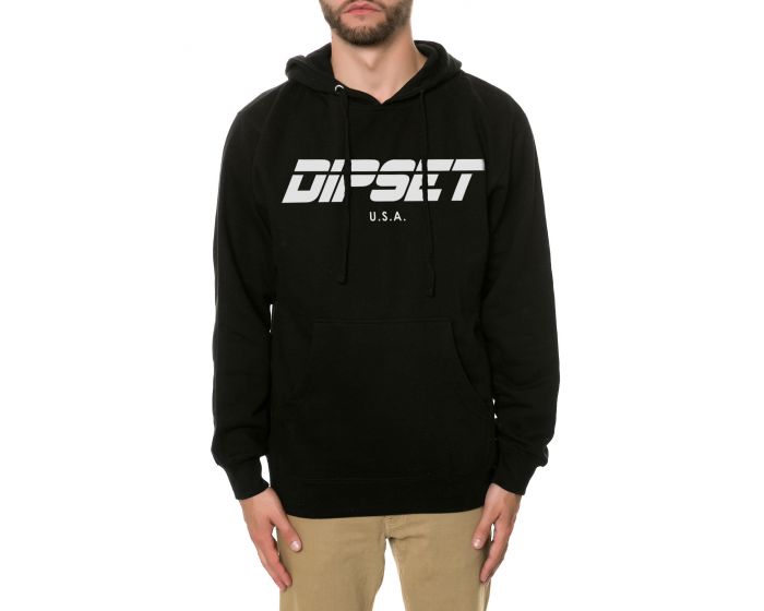 DIPLOMATS The Dipset USA Logo Hoodie in Black SVDIPSUSALOGOHOODBLK