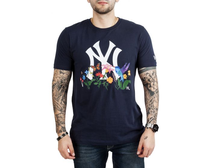 New Era Women's New York Yankees Blue Space Dye Long Sleeve T-Shirt