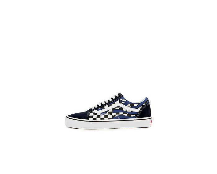 VANS The U Old Skool Checker Flame in Navy and True White VN0A38G1RX6 NVY Karmaloop