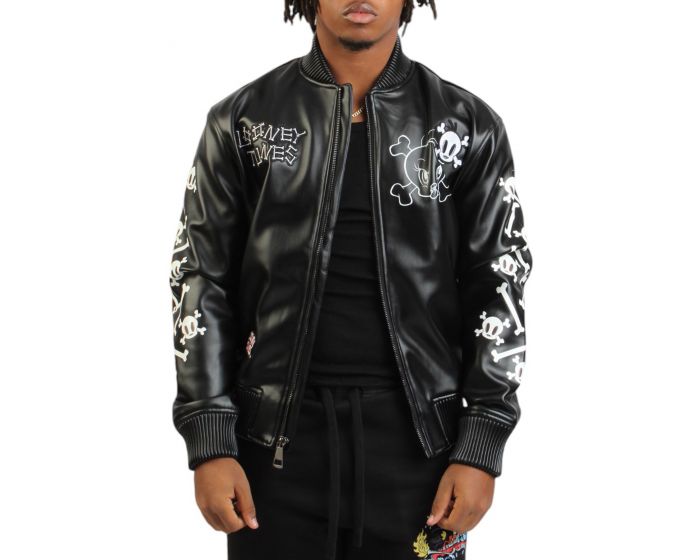 Maxima Ms Jacket MAXIMA Looney Tunes Tweety Bones Varsity Jacket LT60948-JBK - Karmaloop