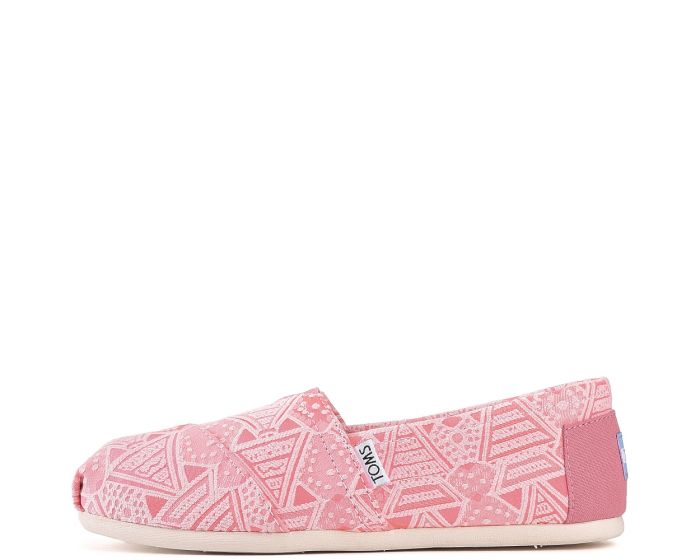 TOMS Toms Classic Pink Neon Tribal Flats Pink 10008025 - Karmaloop