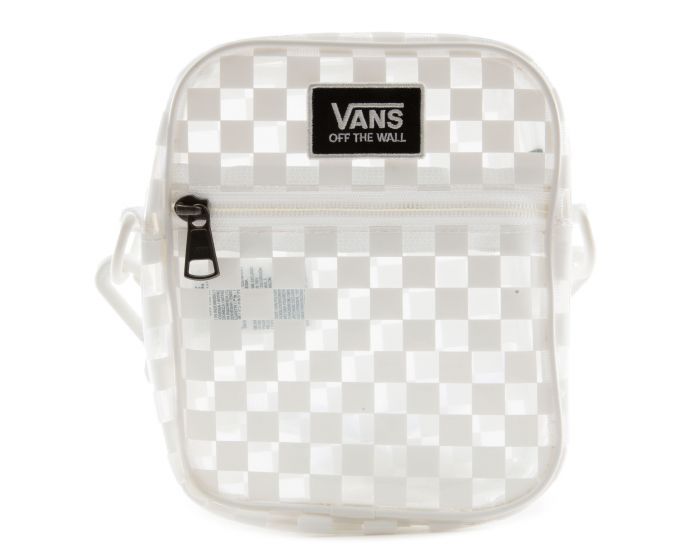 VANS Street Ready Clear Crossbody in White Checkerboard VN0A4DRSC13