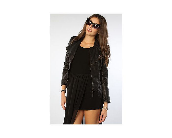 Plain Women's Base Thin Faux Leather Jacket – Plain Clothing Store