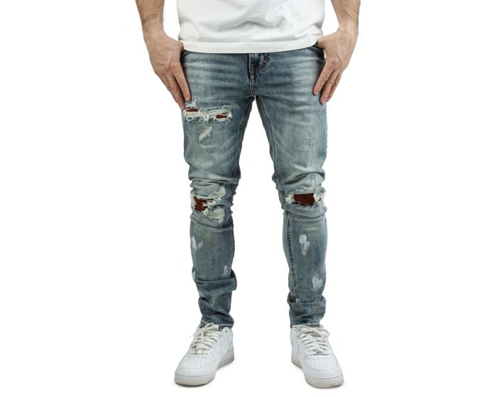 FOREIGN LOCALS Louie Suede Backing Jeans FL-24004 - Karmaloop