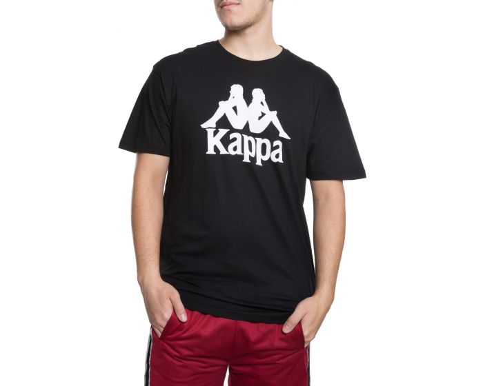 KAPPA The Authentic Estessi Slim Tee in Black and White 303LRZ0-BLW ...
