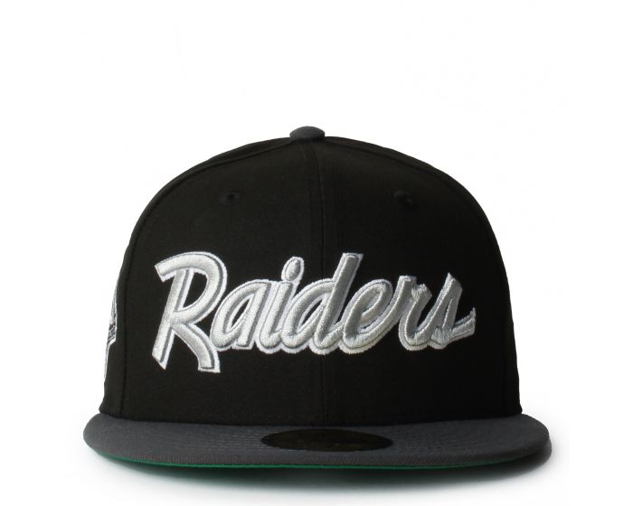 帽子 LARA NEW ERA CAPS Las Vegas Raiders Script 59Fifty Fitted Hat 70801153