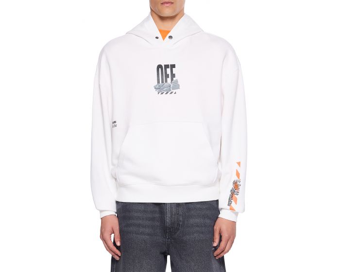 LAB CO OFF WHITE L/AB Off Active Tape Hoodie 44LABF26K081-100