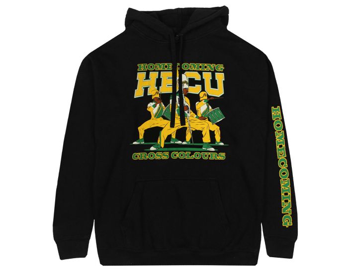 CROSS COLOURS X HBCU Trio Pullover Hoodie Black H80223TRIBLK Karmaloop