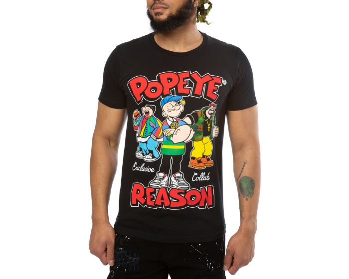 REASON Popeye Flexin Tee A1-P5BLK 