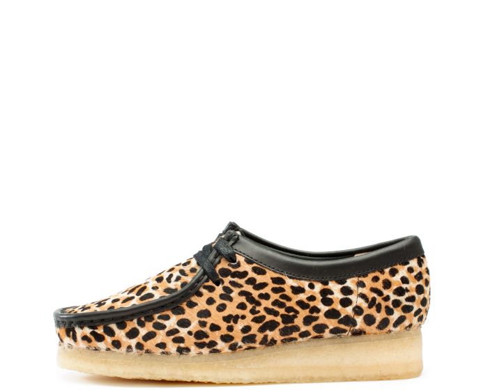 clarks leopard print wallabees