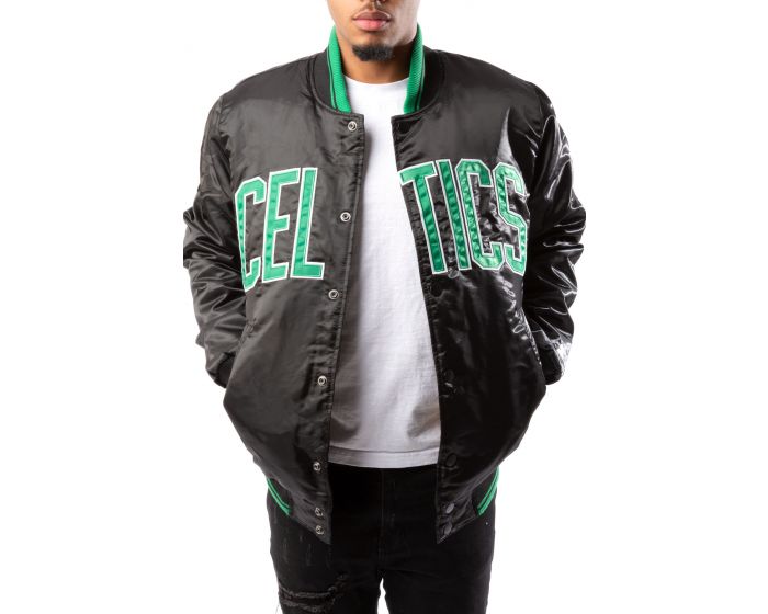Starter Boston Celtics Home Team Half-Zip Jacket M / Celtics Green Mens Outerwear