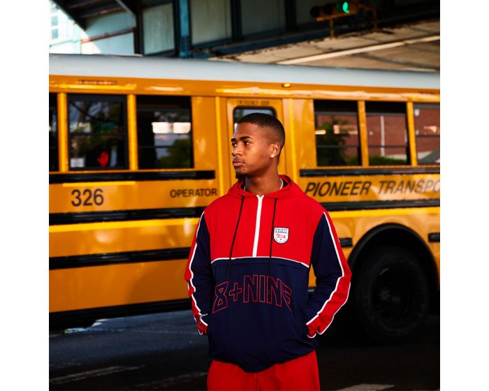 8&9 MFG CO. Dolo Nylon Anorak Jacket Red JKDOLBLK-RED - Karmaloop