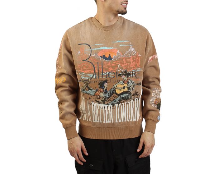 Billionaire Boys Club Tomorrow sunset sweatshirt 841-9302CHIP - Karmaloop