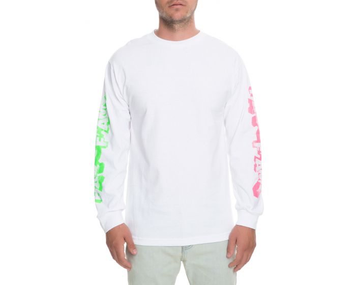 HALL OF FAME The Stoneaged Longsleeve Tee in White C17HMPC02-WHT ...