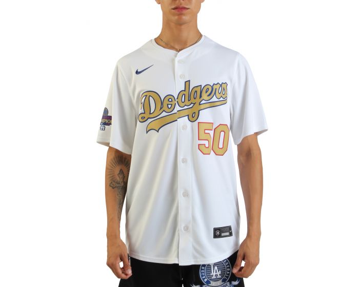 FANATICS Nike MLB Los Angeles Dodgers Mookie Betts #50 Gold