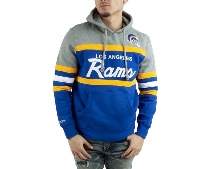 Los Angeles Rams Mitchell & Ness Short Sleeve Fleece Hoodie