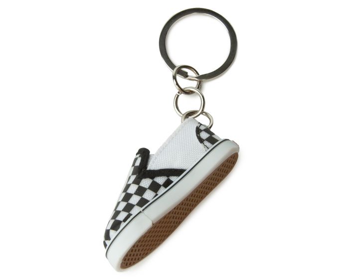 Checkered shop vans keychain