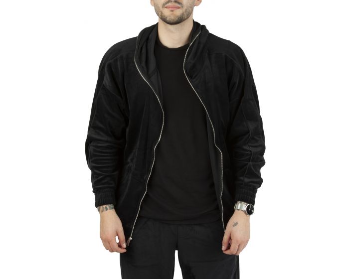 FBRK Velour FaceZip Hoodie 900-310BLK - Karmaloop