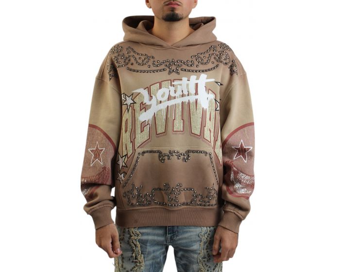 SMOKE RISE Revival Vintage Wash Hoodie F025158SK-DUNE - Karmaloop