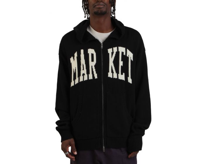MARKET Classic Logo Full-Zip Hoodie MKT25FW-HD0299BLK - Karmaloop