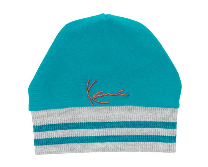 KARL KANI SIGNATURE BEANIE TEAL KANI SIGNATURE/TEAL - Karmaloop