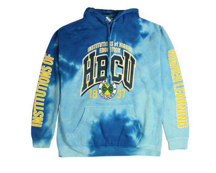 CROSS COLOURS HBCU Institutions Hoodie - Tie Dye (Blue) H80223IN-TDY ...