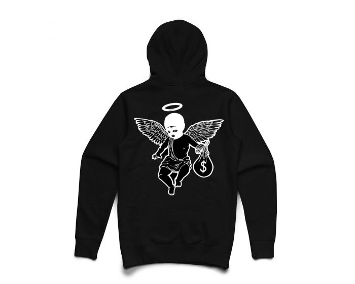 Horse Angels Heavy Blend Hoodie with Wings on Back! (black logo) – Horseful  Heart