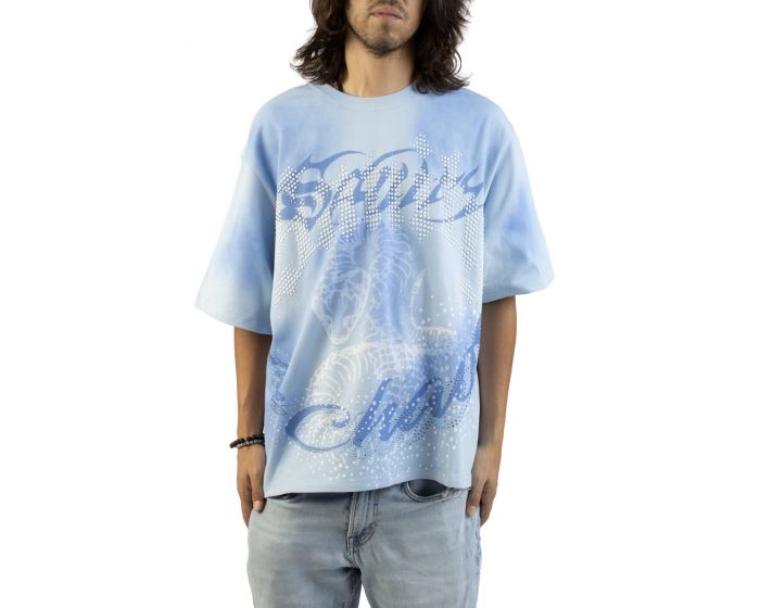 SMOKE RISE Sanity Knit T-Shirt KT26F557SK-BLU - Karmaloop