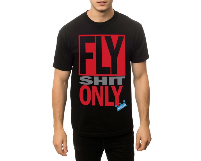 ORISUE The Fly Shit Only Tee in Black SV-FLYSHITONLY-TEE-BLK - PLNDR