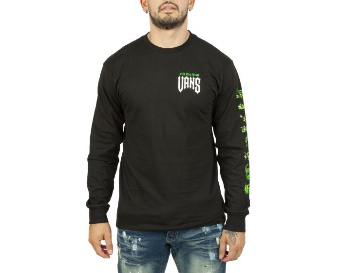 VANS Eyes In The Dark Long Sleeve TShirt VN00004VBLK Karmaloop