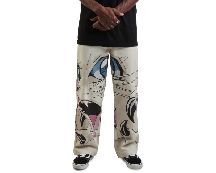 ⭐︎未使用⭐︎ RAKINES Crepe pinhead/Field pants RIPNDIP Metal Claw Wide Leg Pants RNDSUM25113 - Karmaloop