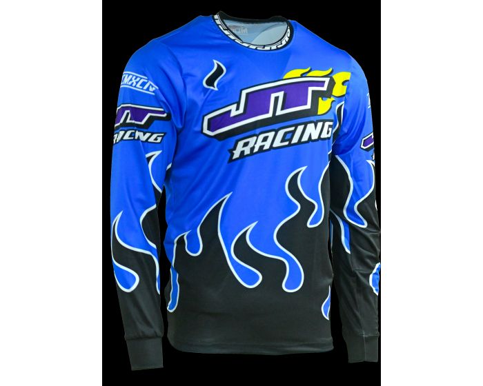 美品◎スターター ドジャース トレーニングウェア ブルー 青 90s JT RACING 90s Blue Flame Jersey (Blue, Purple, Yellow) JTR-3580CA